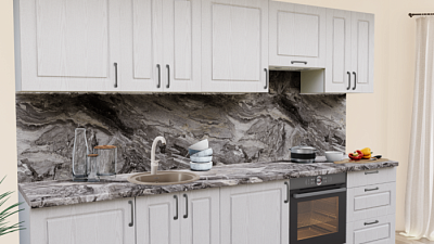 Кухня на заказ Ипе крем какао Квадро